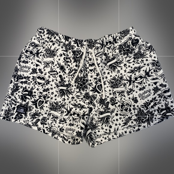 2 piece Lurking Class Tattoo Print Sweatshorts and Sweatshirt - Picture 6 of 10